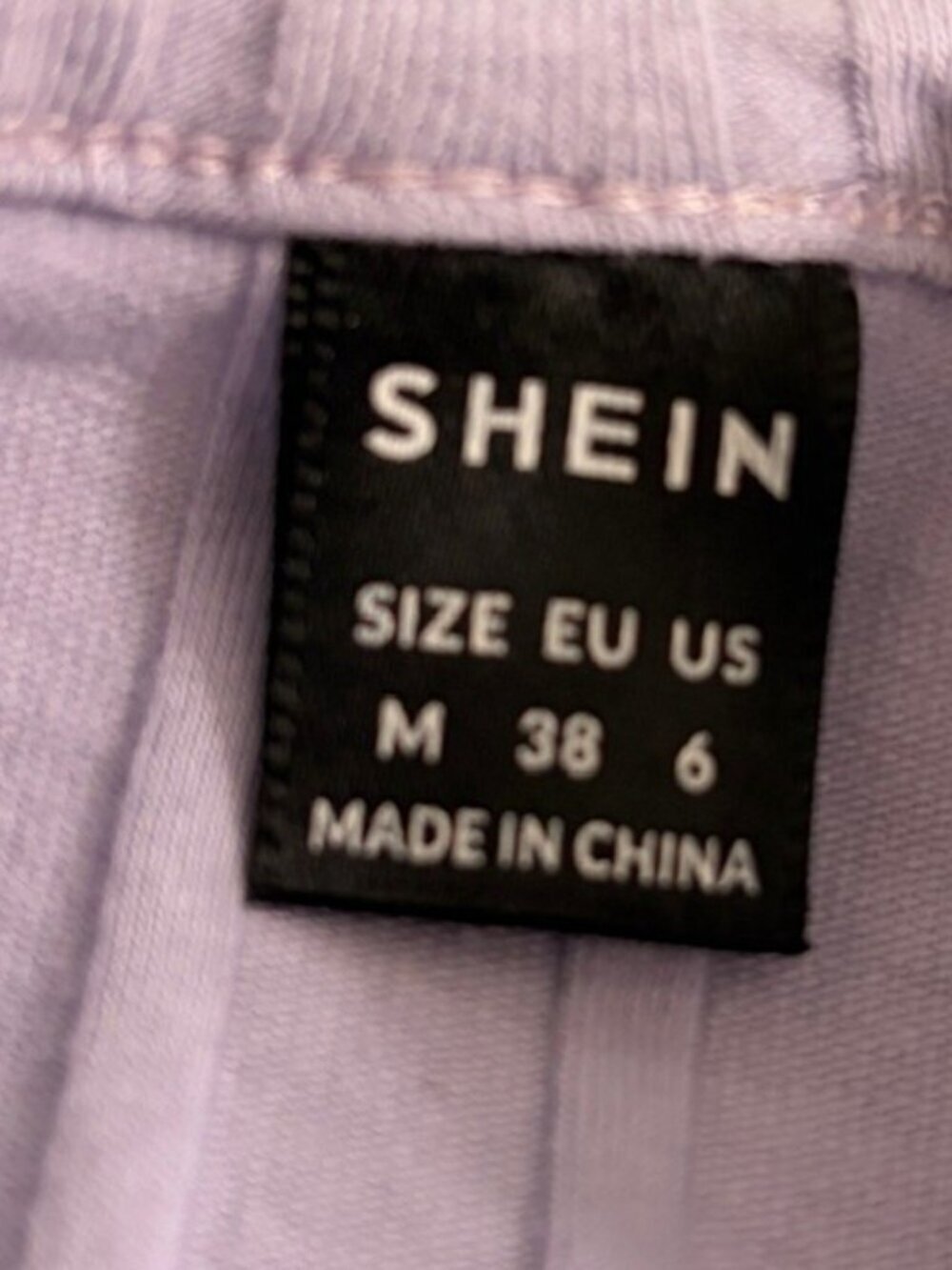 SHEIN Button-Up Rib-Knit Crop Top Lilac Purple Short Sleeve Wmen's 6 - Picture 4 of 5